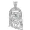 Large Jesus Piece CZ Iced Out Pendant