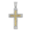 Clean Cross Canary CZ Iced Out Pendant HipHopBling