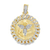 Cuban Cherub Angel Medallion CZ Iced Out Pendant HipHopBling