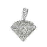 Diamond Shape CZ Iced Out Pendant HipHopBling