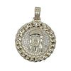 Gold Cuban Jesus Medallion CZ Iced Out Pendant HipHopBling