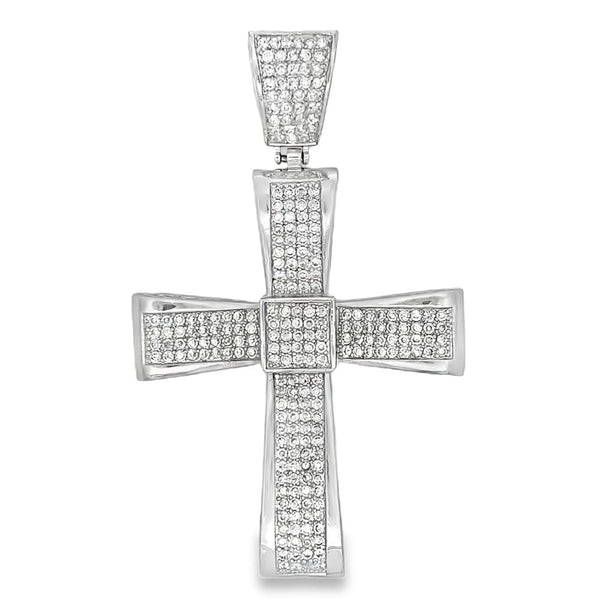 Imperial Cross CZ Iced Out Pendant HipHopBling