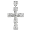 Master Baguette Cross CZ Iced Out Pendant HipHopBling