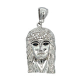 Mini Jesus Detailed CZ Iced Out Pendant HipHopBling