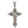 Prayer Hands Cross CZ Iced Out Pendant HipHopBling