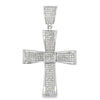 Wealthy Cross CZ Iced Out Pendant HipHopBling