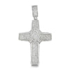 X Block Cross CZ Iced Out Pendant HipHopBling