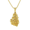 Gold Nugget Detailed Pendant