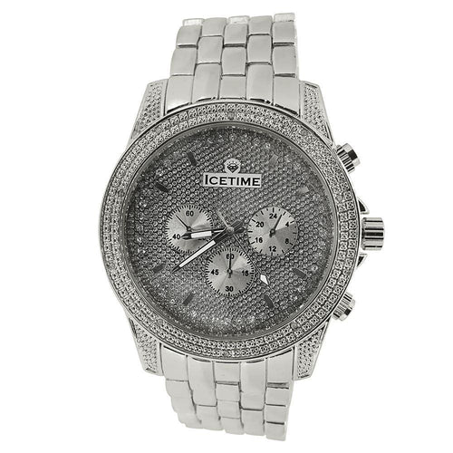 IceTime Storm Steel .10ct Diamond Bling Watch