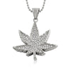 Marijuana Leaf Pendant Stainless Steel