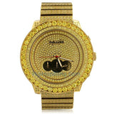 RC&Co Lemonade CZ Big Bezel Hip Hop Watch