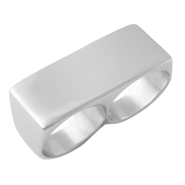 2 Finger Ring Stainless Steel