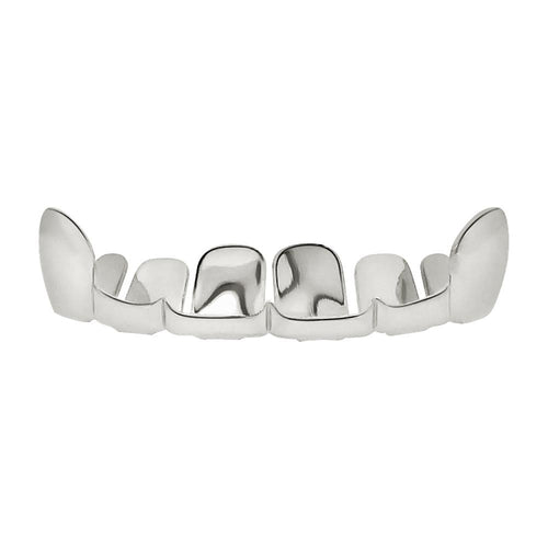 Silver Grillz Half Open Top Teeth