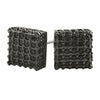 Large 3D Box Black CZ Iced Out Earrings