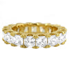 Princess Cut CZ Eternity Gold Bling Bling Ring