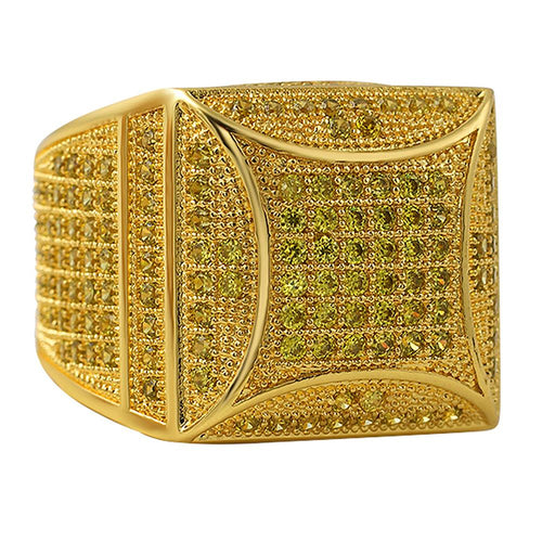 Kite Box Bling Bling Lemonade CZ Micro Pave Ring