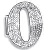 O Initial Jumbo Belt Buckle Rhodium