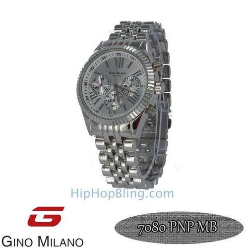 Gino Milano Jubilee Silver Watch Silver Dial