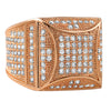 Kite Box Bling Bling Rose Gold CZ Micro Pave Ring