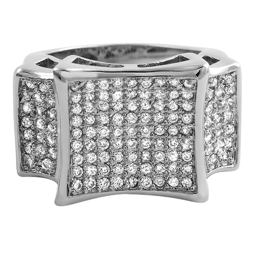 Kite CZ Micro Pave Bling Bling Ring