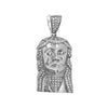 CZ Stainless Steel Jesus Piece Pendant Nice