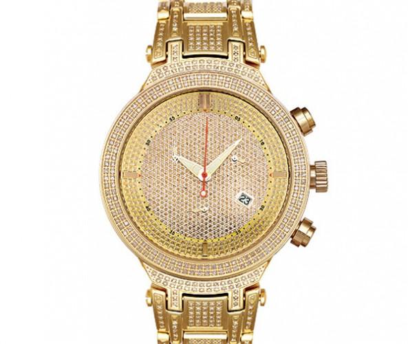 4.75ct Golden Diamond Joe Rodeo Master Hip Hop Watch