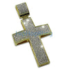 Gold Blizzard Iced Out Cross