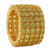 Fat 5 Row 360 Eternity Lemonade Bling Bling Ring