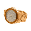 Mirror Bezel Rose Gold Bling Bling Watch