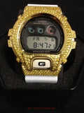 Lemonade CZ G Shock Watch White Band DW6900