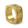 Gold Greek Link Stainless Steel Ring