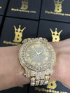 Amazing Bling Bling Gold Hip Hop Watch