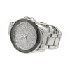 Mirror Bezel Silver Bling Bling Watch