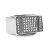 Bling Bling Ring CZ Micro Pave Iced Out Ring Steel