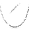 Figaro Stainless Steel Chain Necklace  4MM