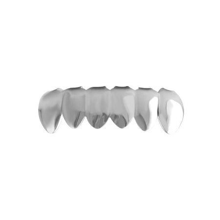 Custom Boxy Style Platinum Teeth Hip Hop Grillz