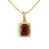 Diamond .21 Carat Lab Ruby Rick Ross Style Pendant