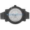 Black Super Techno Diamond Watch Bling