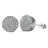 Solitaire Micro Pave CZ Bling Bling Earrings