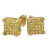 Custom Lemonade Cube 3D CZ Bling Bling Earrings