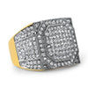 Gold Stainless Steel Emperor Bling Bling Ring