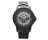 Real Diamond .10ct All Black Metal Super Techno Watch Tachymater Dial