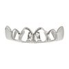 Silver Grillz 4 Open Outline Top Teeth