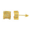 Bling Bling Cube Lemonade CZ Earrings