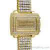 Gold LED Digital Block Custom Bling Bling Watch