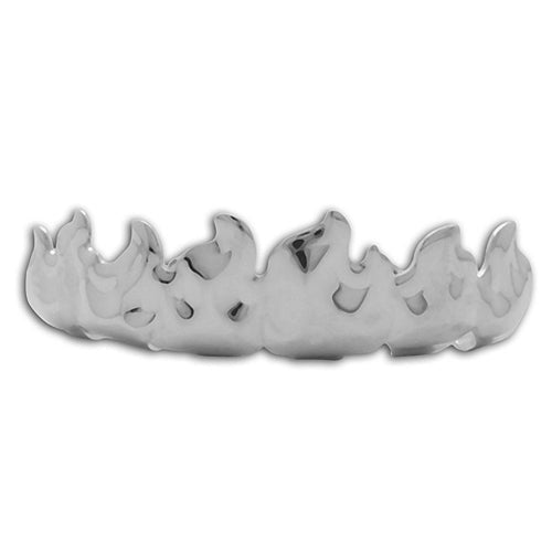 On Fire Custom Platinum Teeth Grillz