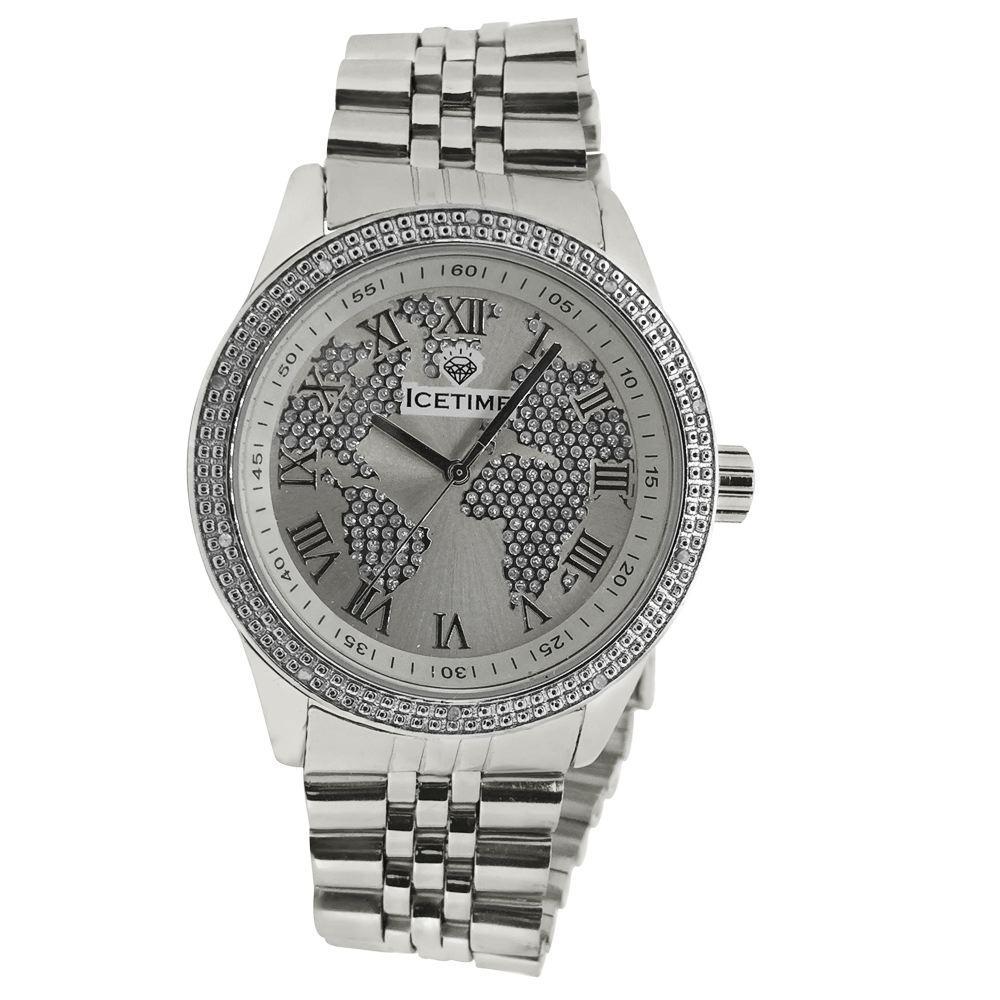 IceTime Continental .10ct Diamond Hip Hop Watch – BlingBlowout