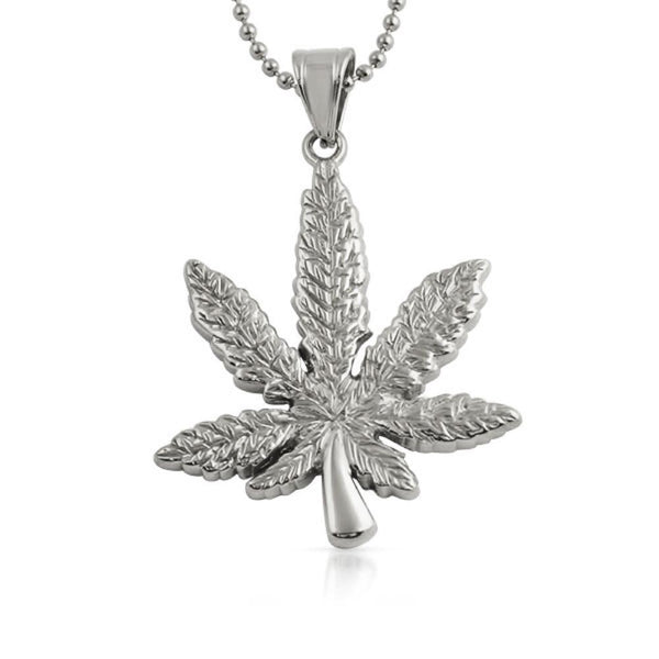 Marijuana Leaf Pendant 420 Stainless Steel