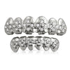 Silver Bling Bling Grillz Ice Cross Teeth Set