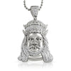 Double Crown Jesus CZ Bling Pendant